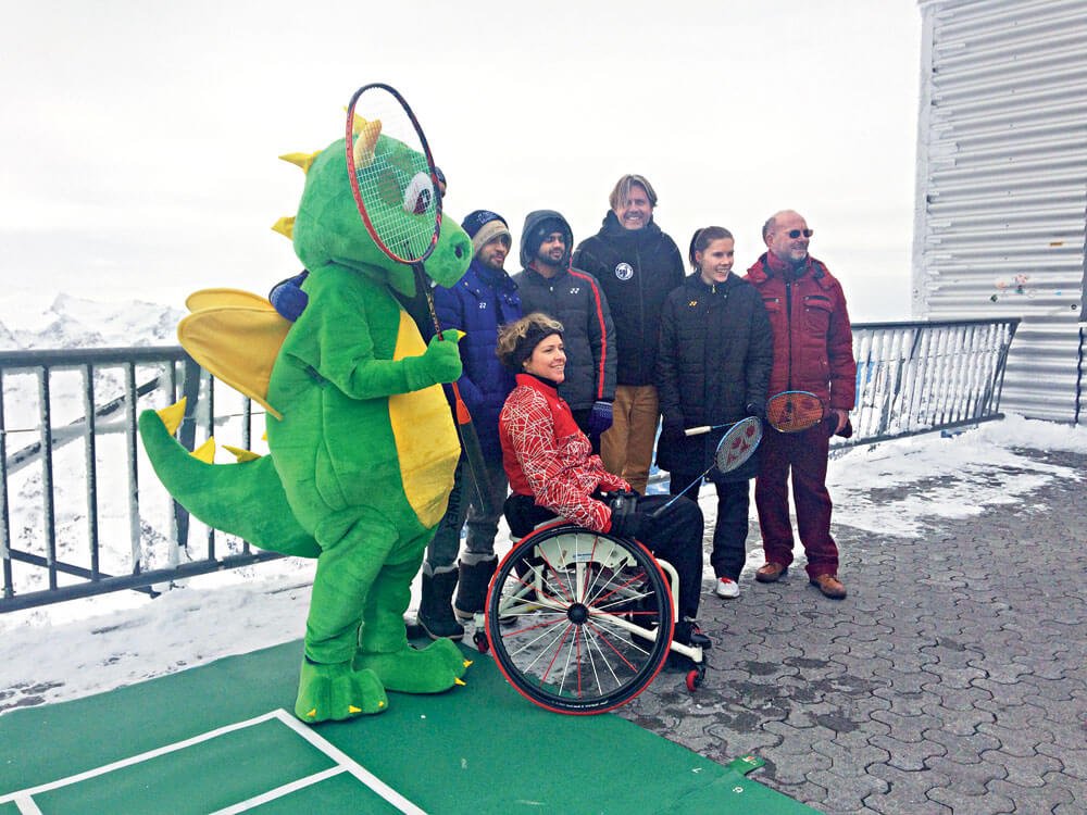 Badminton on Mount Titlis 1